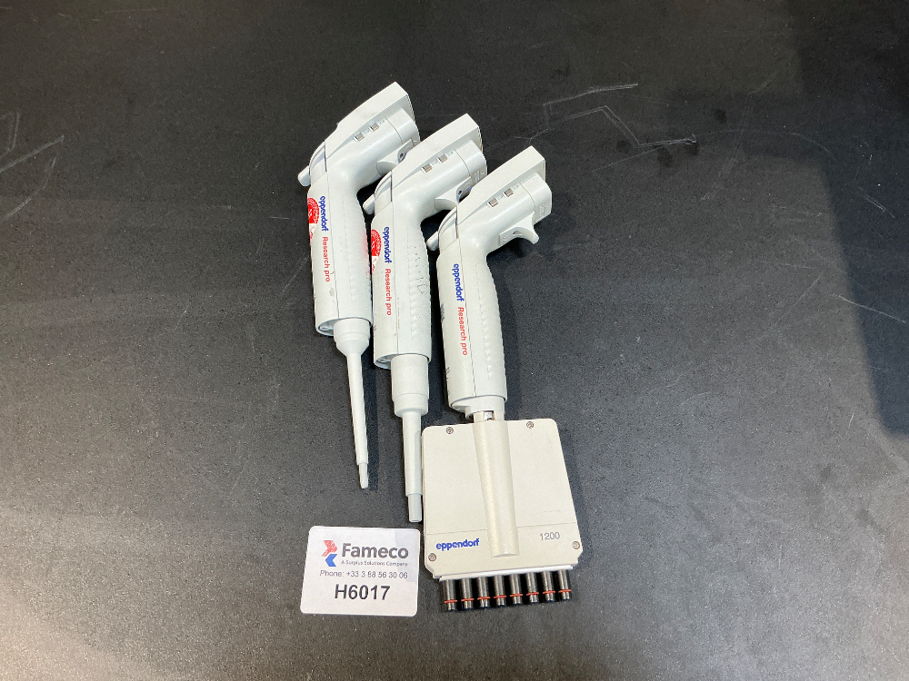 Image of Eppendorf Research Pro Pipettes x3